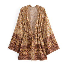 Load image into Gallery viewer, Bohemian Robe ,Boho Kimono,Floral Print