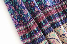 Load image into Gallery viewer, Floral Print,Bohemian Strap Dresses, Boho Midi Dress