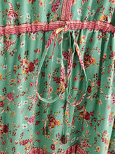 Load image into Gallery viewer, Mini Dress, Boho Sundress,Front Button Ruffles