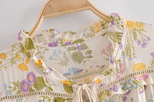 Load image into Gallery viewer, Lace-up Tassel, Boho Maxi Dress, Vintage Sundress