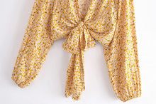 Load image into Gallery viewer, Floral Print,bohemian Blouses,boho Shirt