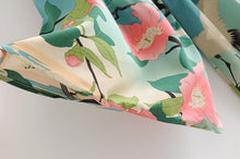 Load image into Gallery viewer, Boho Kimono,Bikini Cover-ups ,Crane Floral Print