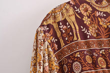 Load image into Gallery viewer, Floral Print,Bohemian Playsuits ,Boho Jumpsuits Bodysuit