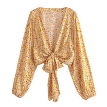 Load image into Gallery viewer, Floral Print,bohemian Blouses,boho Shirt