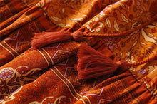 Load image into Gallery viewer, Mini Dress, Boho Dress,Brown Floral Print