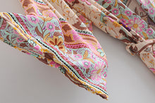 Load image into Gallery viewer, Bikini Cover-Ups,Boho Kimono Robe,Peacock Floral Print