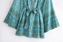Load image into Gallery viewer, Bohemian Robe ,Boho Kimono,Floral Print