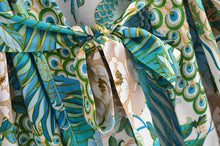 Load image into Gallery viewer, Peacock Floral Print,bohemian Robe,Boho Kimono