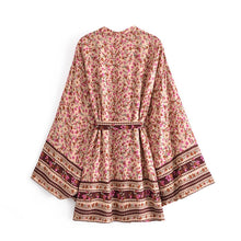 Load image into Gallery viewer, Ave Floral,bohemian Robe,Boho Kimono