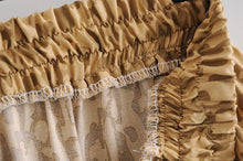 Load image into Gallery viewer, Leopard Printed Ruffles Tassel ,Bohemian Pleated Skirt,Boho Mini Skirt