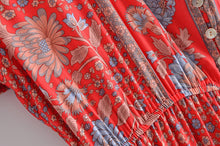 Load image into Gallery viewer, Floral Print , Bohemian Maxi Dress,Boho Sundress