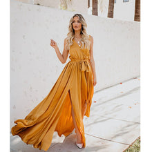 Load image into Gallery viewer, Boho Dress Robe, Bohemian Split Maxi Dresses