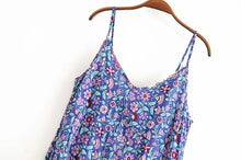 Load image into Gallery viewer, Floral Print,Bohemian Strap Dresses, Boho Midi Dress