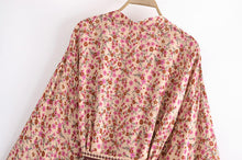 Load image into Gallery viewer, Ave Floral,bohemian Robe,Boho Kimono