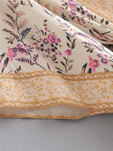 Load image into Gallery viewer, Boho Kimono,Bikini Cover-ups ,Gypsy Green Floral