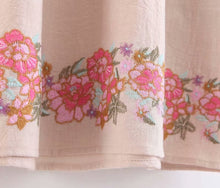 Load image into Gallery viewer, Linen Boho Dress,Flower Embroidery ,Bohemian Dress