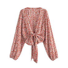 Load image into Gallery viewer, Floral Print,bohemian Blouses,boho Shirt