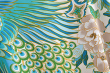Load image into Gallery viewer, Peacock Floral Print,bohemian Robe,Boho Kimono