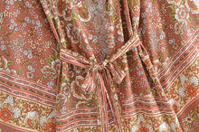 Load image into Gallery viewer, Horse Floral Print , Bohemian Kimono ,Boho Cover-ups