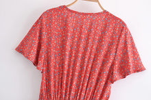 Load image into Gallery viewer, Floral Print , Bohemian Maxi Dress,Boho Sundress