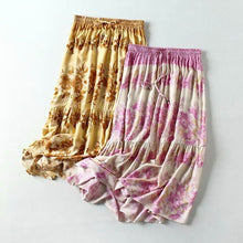 Load image into Gallery viewer, Boho Skirt, Midi Skirt, Wild Flower