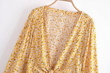 Load image into Gallery viewer, Floral Print,bohemian Blouses,boho Shirt