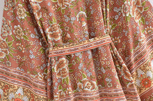 Load image into Gallery viewer, Horse Floral Print , Bohemian Kimono ,Boho Cover-ups