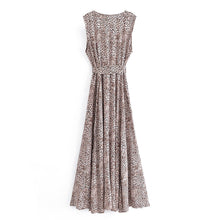 Load image into Gallery viewer, Leopard Print ,Bohemian Maxi Dress, Boho Sundress