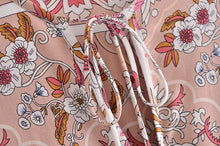 Load image into Gallery viewer, Floral Print, Bohemian Maxi Dress ,Boho Dress