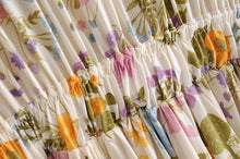 Load image into Gallery viewer, Lace-up Tassel, Boho Maxi Dress, Vintage Sundress