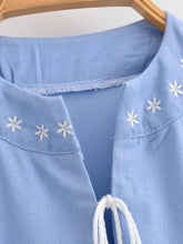 Load image into Gallery viewer, Retro Floral Emberoidered ,Lantern Sleeve Maxi Dress, Boho Dress