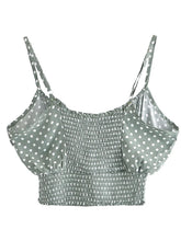 Load image into Gallery viewer, Green Polka Dot ,2 Pieces Suits ,Boho Sets
