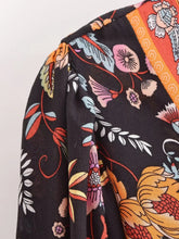 Load image into Gallery viewer, Floral Print ,Breasted Bohemian Maxi Dress, Boho Dress Robe