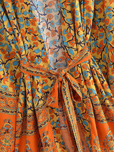 Load image into Gallery viewer, Floral Print Kimono,Bohemian Short Robe,Boho Cover-ups