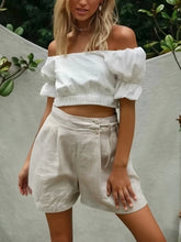 Load image into Gallery viewer, Solid Linen Cotton Shorts,Boho Shorts