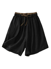 Load image into Gallery viewer, Contrast Color, Linen Cotton Shorts ,Bohemian Sunmmer Short