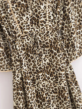 Load image into Gallery viewer, Leopard Print ,Bohemian Maxi Dress,Boho Dress