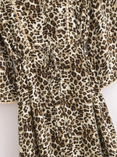 Load image into Gallery viewer, Leopard Print ,Bohemian Maxi Dress,Boho Dress