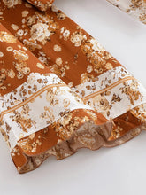 Load image into Gallery viewer, Wild Floral Print ,Boho Kimono,Bikini Cover-ups