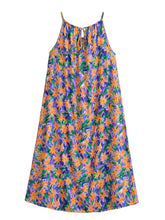 Load image into Gallery viewer, Floral Print, Backless Sexy Maxi Dress,Boho Dress with Pockets