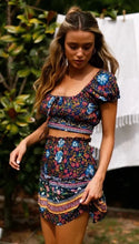 Load image into Gallery viewer, Floral Printed,Boho Skirt ,Bohemian Mini Skirts