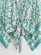 Load image into Gallery viewer, Vintage Floral Print ,Beach Summer Kimono , Boho Cover-ups