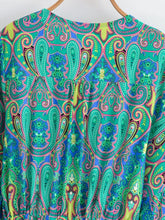 Load image into Gallery viewer, Wild Floral Print,Bohemian Mini Dresses ,Holiday Boho Dress