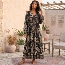 Load image into Gallery viewer, Floral Print Maxi Dress Elegant Holiday Beach Dress