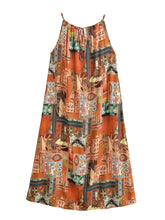 Load image into Gallery viewer, Floral Print, Backless Sexy Maxi Dress,Boho Dress with Pockets