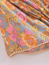 Load image into Gallery viewer, Yellow Floral Print ,Bohemian Maxi Dresses ,Boho Dress