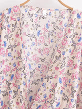 Load image into Gallery viewer, Wild Floral Print ,Short Kimono ,Bikini Cover-ups