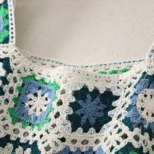 Load image into Gallery viewer, Hollow Out Tank Tops Bohemian Vest Boho Rainbow Tassel Knitted Camis
