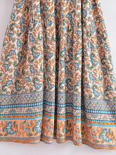 Load image into Gallery viewer, Lace-up Tassel,Bohemian Maxi Dresses, Boho Dress