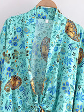 Load image into Gallery viewer, Bohemian Kimono, Boho Bikini Cover-ups,Multi Floral